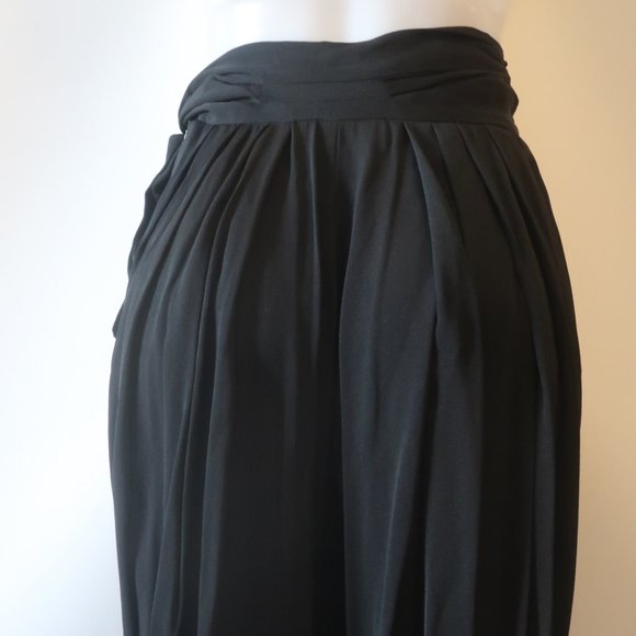 NWT Womens I.Magnin Black High Waisted Wide Leg Pleated Pants 4 * TICKETED PRICE - Picture 8 of 11
